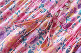Maxi Dress, Boho Dress, Sundress, Wild Floral in Pink - Wild Rose Boho