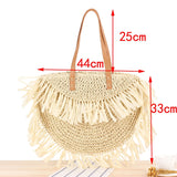 Boho Bag, Woven Straw Handbag, Rosalyn Tote - Wild Rose Boho