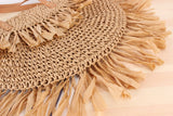 Boho Bag, Woven Straw Handbag, Rosalyn Tote - Wild Rose Boho