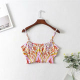 Boho 2 Piece Set, Matching Crop Top and Palazzo Pant, Wild Boho Square Pink - Wild Rose Boho