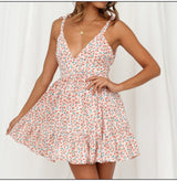 Mini Dress, Boho Dress, Vintage Dress, Sweet Pink Daisy - Wild Rose Boho