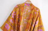 Boho Robe, Kimono Robe, Beach Cover up, Carolina Yellow Jasmine