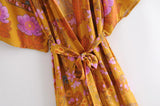 Boho Robe, Kimono Robe, Beach Cover up, Carolina Yellow Jasmine