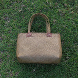 Boho Bag, Woven Straw Bag, Quinn Tote - Wild Rose Boho
