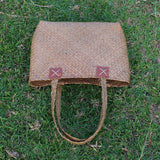 Boho Bag, Woven Straw Bag, Quinn Tote - Wild Rose Boho