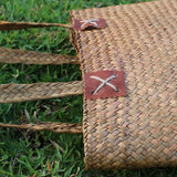 Boho Bag, Woven Straw Bag, Quinn Tote - Wild Rose Boho