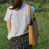 Boho Bag, Woven Straw Bag, Quinn Tote - Wild Rose Boho
