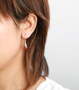 Boho Earrings, Dangle Earrings, Purple Amethyst and Red Jasper - Wild Rose Boho