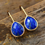 Boho Earrings, Dangle Earrings, Cute Elegant Blue Amazonite - Wild Rose Boho