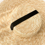 Boho Hat, Sun Hat, Beach Hat, Wide Brim Straw Hat 12, 15 and 18 cm, Black and White Ribbon - Wild Rose Boho