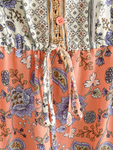 Mini Dress, Boho Dress, Sundress, Blue Calla - Wild Rose Boho