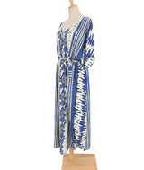 Beach Dress, Cover Up, Kaftan Dress, Blue Tie Dry - Wild Rose Boho