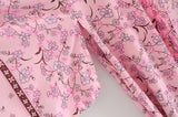 Boho Robe, Kimono Robe, Pink Susan Vine - Wild Rose Boho