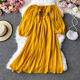 Midi Dress, Boho Vintage Dress, Smocked Dress, Honey in Green, Pink, Orange, Yellow and Red - Wild Rose Boho