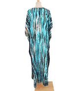 Beach Dress, Maxi Boho Dress, Kaftan Dress, Jose Tie Dry in Blue and White - Wild Rose Boho