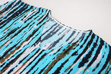 Beach Dress, Maxi Boho Dress, Kaftan Dress, Jose Tie Dry in Blue and White - Wild Rose Boho