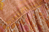 Boho Dress, Gown, Camila Indian Flower Pink - Wild Rose Boho