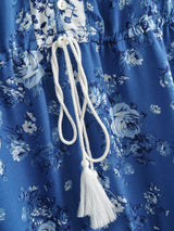 Mini Dress, Boho Dress, Sundress, Vacation in Blue Sea - Wild Rose Boho