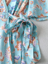 Mini Dress, Boho Dress, Sundress, Vacation in River Blue - Wild Rose Boho