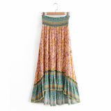 Boho Skirt, Maxi Skirt, Orose Pink Aurelia - Wild Rose Boho