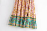 Boho Skirt, Maxi Skirt, Orose Pink Aurelia - Wild Rose Boho