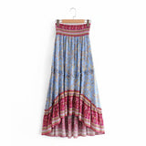 Boho Skirt, Maxi Skirt, Blue Aurelia - Wild Rose Boho