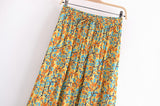 Boho Skirt, Maxi Skirt, Calla in Orange - Wild Rose Boho