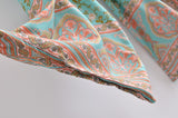 Boho Robe, Kimono Robe, Wild Floral in Mint Green - Wild Rose Boho