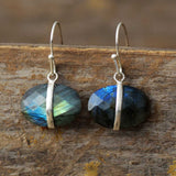 Boho Earrings, Dangle Earrings, Lapis