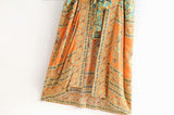 Boho Robe, Kimono Robe, Camila Calla in Orange - Wild Rose Boho