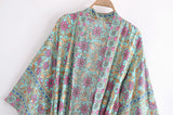Boho Robe, Kimono Robe, Arama in Pine Green - Wild Rose Boho