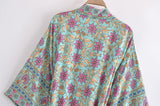 Boho Robe, Kimono Robe, Arama in Pine Green - Wild Rose Boho