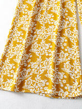 Boho Jumpsuit, Boho Romper, Cyan in Yellow