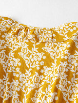 Boho Jumpsuit, Boho Romper, Cyan in Yellow