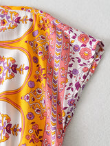 Boho Jumpsuit, Romper, Playsuit, Pink Little Flower - Wild Rose Boho