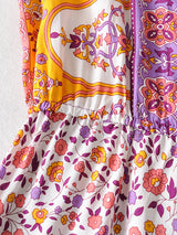 Boho Jumpsuit, Romper, Playsuit, Pink Little Flower - Wild Rose Boho