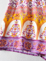 Boho Jumpsuit, Romper, Playsuit, Pink Little Flower - Wild Rose Boho