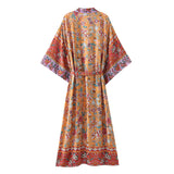 Boho Robe, Kimono Robe, Anna in Yellow Tiffany - Wild Rose Boho