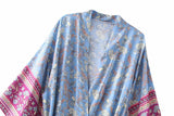 Boho Robe, Kimono Robe, Tayanna Blue Lily of the Nile - Wild Rose Boho