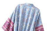 Boho Robe, Kimono Robe, Tayanna Blue Lily of the Nile - Wild Rose Boho
