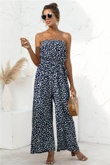 Boho Jumpsuit, Romper, Quincy in Navy Blue - Wild Rose Boho