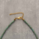 Boho Necklace, Seed Beads, Amazonite and Lapis