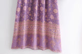 Gown Dress, Boho Maxi Dress, Loose Dress, Purple Anna Wild Rose