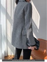 Boho Autumn Blazer, Vintage Plaid Blazer Wren