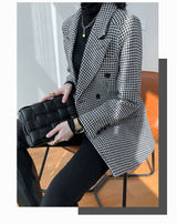 Boho Autumn Blazer, Vintage Plaid Blazer Wren