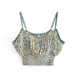 Boho Two Piece Set, Crop Top and Palazzo Pant, Elephant Roaming Jungle