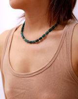 Boho Necklace, Apatite Lariat Chokers Necklace
