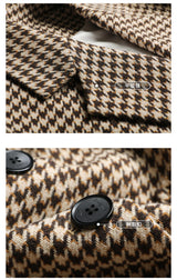 Boho Autumn Blazer, Vintage Plaid Blazer Xena in Black