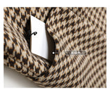 Boho Autumn Blazer, Vintage Plaid Blazer Xena in Brown