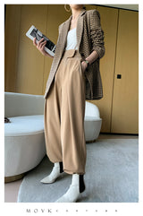 Boho Autumn Blazer, Vintage Plaid Blazer Xena in Brown